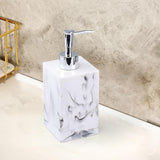 Maxbell Soap Dispenser Resin 500ml with Pump Bottle for Lotion Conditioner Bathroom White