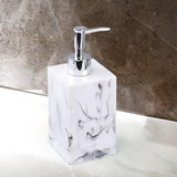 Maxbell Soap Dispenser Resin 500ml with Pump Bottle for Lotion Conditioner Bathroom White