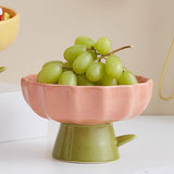 Maxbell Creative Fruit Storage Rack Sundries Key Organizer Basket Home Party Table Pink