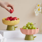 Maxbell Creative Fruit Storage Rack Sundries Key Organizer Basket Home Party Table Pink