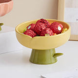 Maxbell Creative Fruit Storage Rack Sundries Key Organizer Basket Home Party Table Yellow