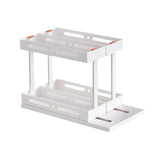 Maxbell Rotating and Pull Out Spice Rack Organizer for Spices Condiments Countertop white Double 15cm