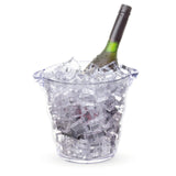 Maxbell Ice Bucket Wine Beer Bucket Plastic Tub Clear for Beer Bottles Families