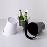 Maxbell Portabl Ice Bucket 3.2L Beverage cooler with Handle for Hotel KTV Black