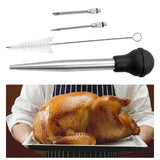 Maxbell Stainless Steel Turkey Seasoning Tool Manual Pump for Black