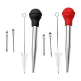 Maxbell Stainless Steel Turkey Seasoning Tool Manual Pump for Black