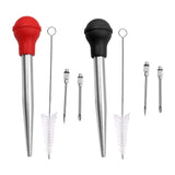 Maxbell Stainless Steel Turkey Seasoning Tool Manual Pump for Black