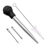 Maxbell Stainless Steel Turkey Seasoning Tool Manual Pump for Black