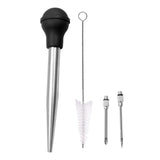 Maxbell Stainless Steel Turkey Seasoning Tool Manual Pump for Black