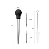 Maxbell Stainless Steel Turkey Seasoning Tool Manual Pump for Black