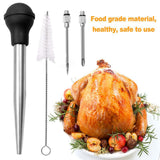 Maxbell Stainless Steel Turkey Seasoning Tool Manual Pump for Black