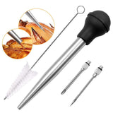 Maxbell Stainless Steel Turkey Seasoning Tool Manual Pump for Black