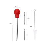 Maxbell Stainless Steel Turkey Seasoning Tool Manual Pump for Red