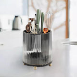 Maxbell Countertop Utensil Caddy Storage Organizer Rack Flatware Caddy for Cabinet Black