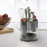 Maxbell Countertop Utensil Caddy Storage Organizer Rack Flatware Caddy for Cabinet Black