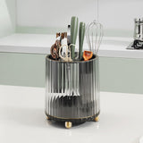 Maxbell Countertop Utensil Caddy Storage Organizer Rack Flatware Caddy for Cabinet Black