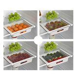Maxbell Fridge Organizer Shelf Pull Out Organiser Durable for Home Freezer Kitchen