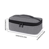 Maxbell Portable Insulated Lunch Box Leakproof Tote Bag for Picnic Office Work Gray