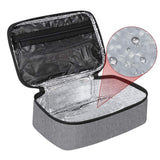 Maxbell Portable Insulated Lunch Box Leakproof Tote Bag for Picnic Office Work Gray