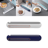 Maxbell Food Wrap Dispenser Cutter Reusable Aluminum Foil Wall Baking Parchment White