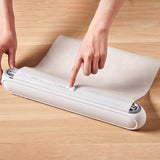 Maxbell Food Wrap Dispenser Cutter Reusable Aluminum Foil Wall Baking Parchment White