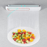 Maxbell Food Wrap Dispenser Cutter Reusable Aluminum Foil Wall Baking Parchment White