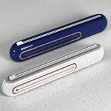 Maxbell Food Wrap Dispenser Cutter Reusable Aluminum Foil Wall Baking Parchment Blue