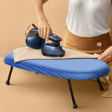 Maxbell Ironing Board Cuffs Collars Ironing Foldable for Household Apartment Travel Blue