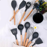 Maxbell 35x Kitchen Utensil Gadgets Tools Set Spatula for Professionals Beginners Gray