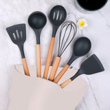 Maxbell 35x Kitchen Utensil Gadgets Tools Set Spatula for Professionals Beginners Black