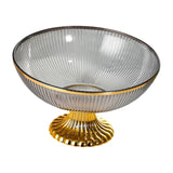 Maxbell Decorative Pedestal Bowl Dessert Display Stand Kitchen Countertop Home Gray