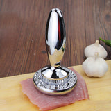 Maxbell Meat Tenderizer Stainless Steel Convenient Curved Handle for Nuts