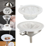 Maxbell Food Grade Food Filter Strainer with 200 Mesh and 100 Mesh for Transferring