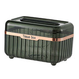 Maxbell Tissue Case Water Proof Multipurpose Built in Spring for Home Office Green