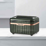 Maxbell Tissue Case Water Proof Multipurpose Built in Spring for Home Office Green
