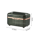 Maxbell Tissue Case Water Proof Multipurpose Built in Spring for Home Office Green