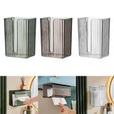 Maxbell Wall Mounted Tissue Box Tissue Paper Case for Smooth Surface Kitchen Home Green