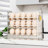 Maxbell Kitchen Fridge Egg Container 3 Layer Egg Fresh Storage Box Sturdy Reusable Transparent