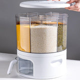 Maxbell Cereal Dispenser Food Container 360 Degree Rotating for Kitchen