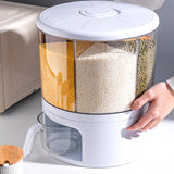 Maxbell Cereal Dispenser Food Container 360 Degree Rotating for Kitchen