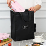 Maxbell Cooler Lunch Box Lunch Bags Case Insulated Reusable Teen Travel L Black