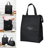 Maxbell Cooler Lunch Box Lunch Bags Case Insulated Reusable Teen Travel L Black
