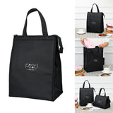 Maxbell Cooler Lunch Box Lunch Bags Case Insulated Reusable Teen Travel L Black