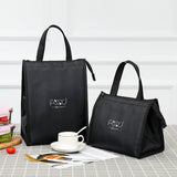 Maxbell Cooler Lunch Box Lunch Bags Case Insulated Reusable Teen Travel L Black