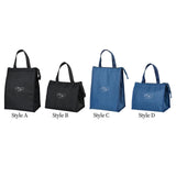 Maxbell Cooler Lunch Box Lunch Bags Case Insulated Reusable Teen Travel L Black