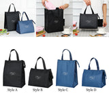 Maxbell Cooler Lunch Box Lunch Bags Case Insulated Reusable Teen Travel L Black