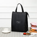 Maxbell Cooler Lunch Box Lunch Bags Case Insulated Reusable Teen Travel L Black