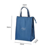 Maxbell Cooler Lunch Box Lunch Bags Case Insulated Reusable Teen Travel L Blue