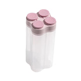 Maxbell Cereal Container Kitchen Food Pantry Organization for Spice Countertop pink