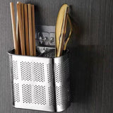 Maxbell Kitchen Utensil Chopsticks Drain Holder with Hooks Steel for Restaurant B